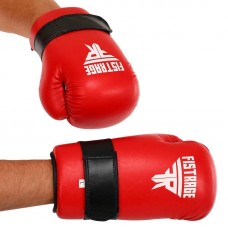 Рукавички тренувальні закритого типу для тхеквондо карате Fistrage розмір M,червоний, код: VL-5823_MR