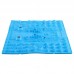 Килимок пазл ортопедичний масажний з магнітними FitGo 39x28см синій, код: ZD-5080_BL