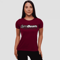 Футболка жіноча GymBeam Clothing Beam XS, бордовый, код: 221711-GB