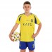 Форма футбольна дитяча PlayGame із символікою AL Nassr Ronaldo 7 домашня, розмір 28, зріст 145-150, жовтий-синій, код: CO-4655_28