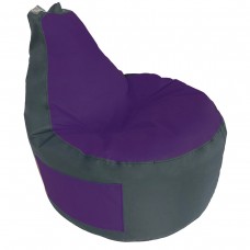 Крісло груша з кишенею Tia-Sport Люкскомфорт, оксфорд, 900х800 мм, фіолетово-коричневий, код: sm-0430-1