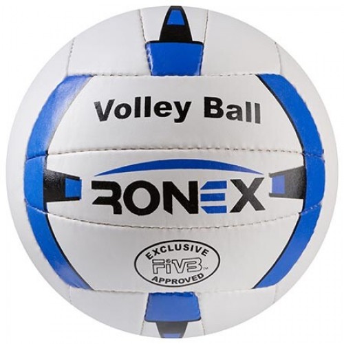 М"яч волейбольний Ronex Orignal Grippy №5 синій /білий, код: RXV-2B-WS