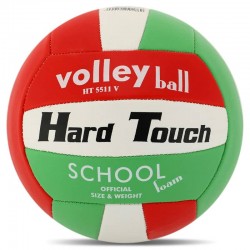 М"яч волейбольний Hard Touch №5 PU, червоний-зелений-білий, код: VB-4383_RGW