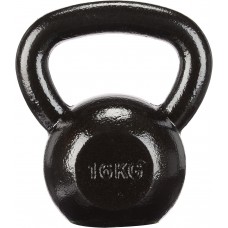 Гиря чавунна Toorx 16 кг з гумовою підставкою Black, код: 931121-SVA