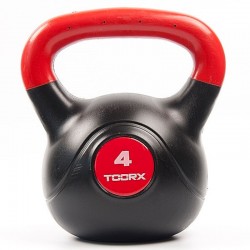 Гиря вінілова Toorx PVC 4 кг Black/Orange, код: 931125-SVA