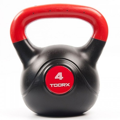 Гиря вінілова Toorx PVC 4 кг Black/Orange, код: 931125-SVA