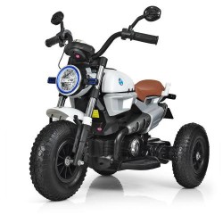 Дитячий електромобіль Bambi Мотоцикл BMW білий, код: M 3687AL-1-MP