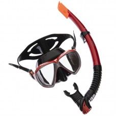 Набір для плавання Zelart червоний-сірий-чорний, код: M208-SN120-SIL_RGRBK