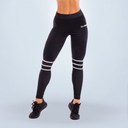 Лосини жіночі GymBeam Clothing Stripes S, чорний, код: 214612-GB