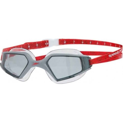 Окуляри для плавання Speedo Aquapulse MAX GOG V3 AU червоний-прозорий, код: 5053744398181