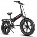 Електровелосипед фетбайк Engwe EP-2 Pro (750 Вт, 13 А/год, 48 В), колеса 20х4", з ручкою газу, чорний, код: En-E2PRO(750)-black