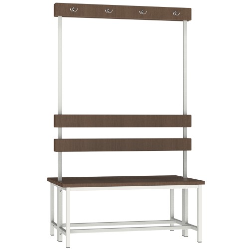 Лавка двостороння для роздягальні Emby CB-1000, 625х1000х1660 мм, код: 2415651337-E Лавка двостороння для роздягальні Emby CB-1000, 625х1000х1660 мм, код: 2415651337-E