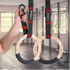 Дерев’яні гімнастичні кільця Insportline Suspe II, код: 25850-IN