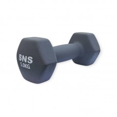 Гантель вінілова Матова SNS 1х5 кг, сірий, код: 28203-SNS Гантель вінілова Матова SNS 1х5 кг, сірий, код: 28203-SNS