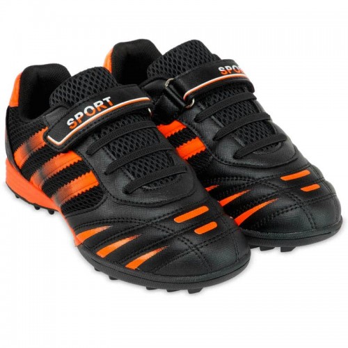 Сороконіжки футбольні дитячі PlayGame Sport розмір 35, чорний-помаранчевий, код: 668-32-38-1_35