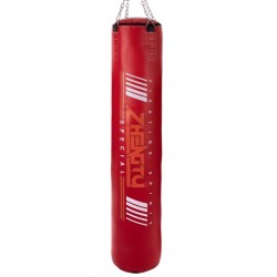 Мішок боксерський циліндр Zhegtu з кільцем і ланцюгом 1800х290 мм, червоний, код: BO-2336-180_R-S52