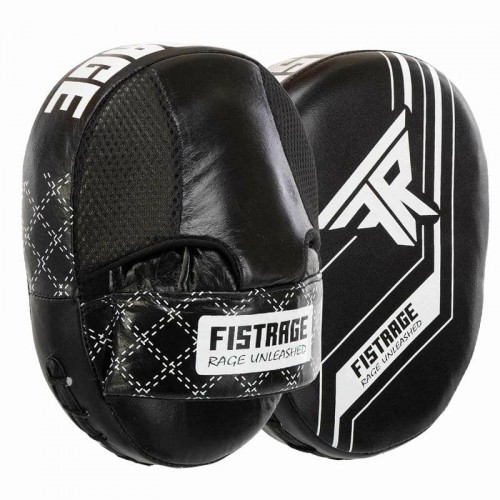 Лапа боксерська вигнута тренувальна шкіра Fistrage 230x170x60 мм, 2штуки, чорний, код: VL-4308_BK Лапа боксерська вигнута тренувальна шкіра Fistrage 230x170x60 мм, 2штуки, чорний, код: VL-4308_BK