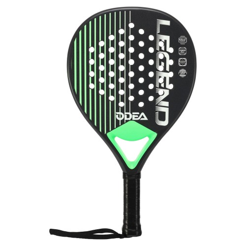 Ракетка для падел-тенісу Padel Odear Legend Tear Drop чорний-зелений, код: BT-6581-S52 Ракетка для падел-тенісу Padel Odear Legend Tear Drop чорний-зелений, код: BT-6581-S52