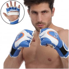 Рукавички для змішаних єдиноборств FitBox MMA Riv L синій, код: MA-3305_LBL Рукавички для змішаних єдиноборств FitBox MMA Riv L синій, код: MA-3305_LBL