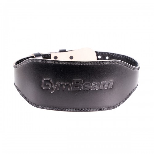Пояс для фітнесу із натуральної шкіри GymBeam XXL, чорний, код: 8586022216640