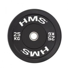 Диск олімпійський HMS BBR25 25 кг, чорний, код: 17-61-019-IN