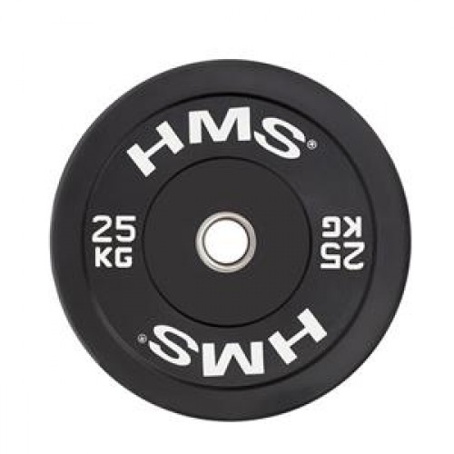 Диск олімпійський HMS BBR25 25 кг, чорний, код: 17-61-019-IN