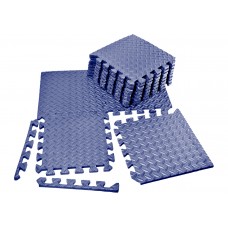 Татамі мат (хвіст ластівки) EasyFit 8 шт, 300х300х10мм, сіній, код: EF-1950-30-BE