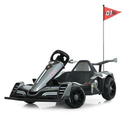 Дитячий електрокарт Bambi Kart сірий, код: 6903317741342