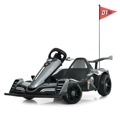 Дитячий електрокарт Bambi Kart сірий, код: 6903317741342