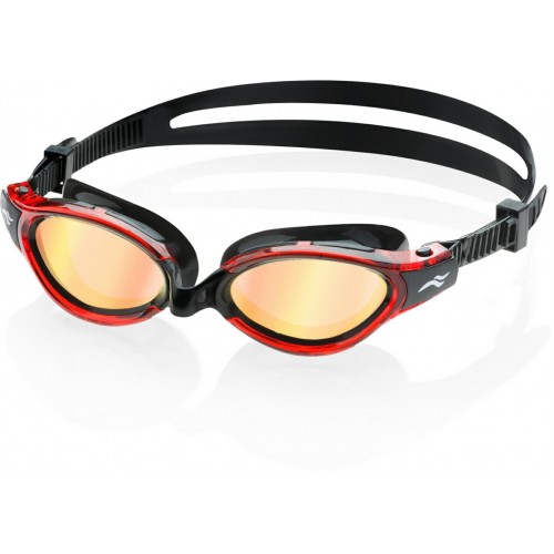Окуляри для плавання Aqua Speed Triton 2.0 Mirror 60409 чорний-червоний, код: 5905718604098