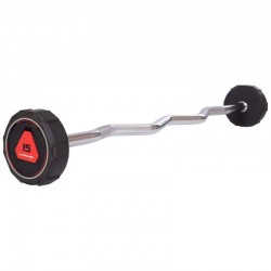 Штанга фіксована вигнута поліуретанова Li Nuo довжина-111см 15кг, код: TA-3623-15-S52 Штанга фіксована вигнута поліуретанова Li Nuo довжина-111см 15кг, код: TA-3623-15-S52