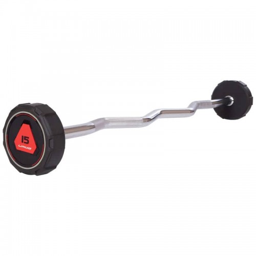 Штанга фіксована вигнута поліуретанова Li Nuo довжина-111см 15кг, код: TA-3623-15-S52 Штанга фіксована вигнута поліуретанова Li Nuo довжина-111см 15кг, код: TA-3623-15-S52