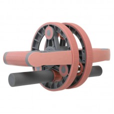 Колесо для преса 3 в 1 універсальний компактний фітнес-набір Yogaplus Multipurpose сірий-рожевий, код: FI-9377_P