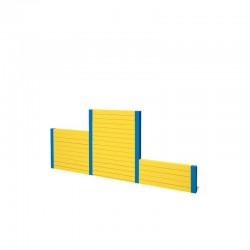 Бар'єр 3-х секційний InterAtletika для дресирування собак 3000х100х1200 мм, код: ВО002.1-SM
