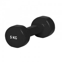 Гантель PowerPlay вінілов 1х5 кг чорна, код: PP_4125_5kg