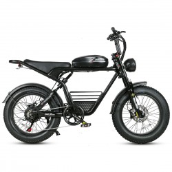 Електровелосипед Samebike Pilot M20 SR (1000 Вт; 18 А*год; 48 В), колеса 20", з ручкою газу, чорний, код: SMB-M20-black