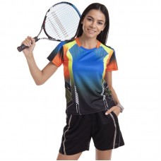 Форма для великого тенісу жіноча Lingo XL, зріст 160-165, блакитний-чорний, код: LD-1817B_XLNBK