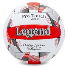 М'яч волейбольний Legend №5, білий-червоний, код: LG5406-S52 М'яч волейбольний Legend №5, білий-червоний, код: LG5406-S52