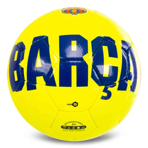 М"яч футбольний Ballonstar Barcelona Crystal №5 PU, жовтий, код: FB-7962