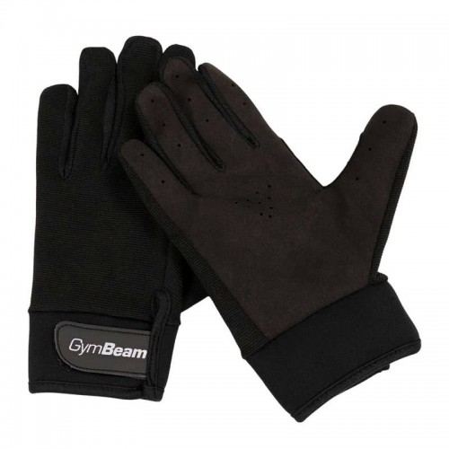 Рукавички для фітнесу GymBeam Full Finger Fitness Gloves L Black, код: 8586024620322