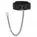 Пояс атлетичний для обтяження текстильний з ланцюгом та карабіном LiveUp спинка-17см, чорний, код: LP8716