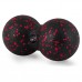 Масажний м"яч подвійний PowerPlay Epp Foam peanut Ball 160х80 мм, чорний-червоний, код: PP_4352_Red_8x16