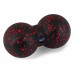 Масажний м"яч подвійний PowerPlay Epp Foam peanut Ball 160х80 мм, чорний-червоний, код: PP_4352_Red_8x16