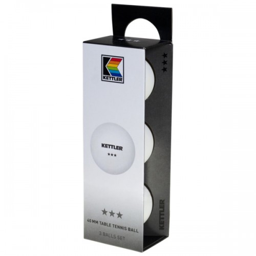 М"ячі для настільного тенісу Kettler набір 3 шт, код: 4001397566823-IA