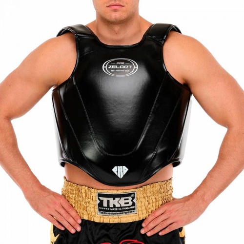 Захист корпусу (жилет) тренера Zelart чорний, код: BO-4004