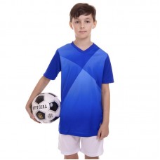 Форма футбольна підліткова PlayGame розмір 30, ріст 150, синій-білий, код: CO-1902B_30BLW-S52