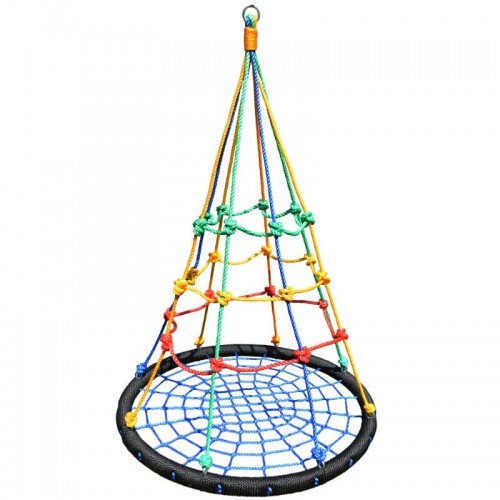 Гойдалки гніздо WCG Ninja з скелелазом для дитячого майданчика, код: W-423-IF Гойдалки гніздо WCG Ninja з скелелазом для дитячого майданчика, код: W-423-IF