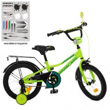 Велосипед дитячий Profi Kids Prime d=16, салатовий, код: Y16225-MP