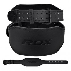 Пояс для важкої атлетики шкіряний RDX 6 Full L Black, код: WBS-6FB-L