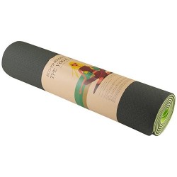 Килимок FitGo для йоги та фітнесу 6мм, зелений/салатовий, код: 5415-2BG-WS